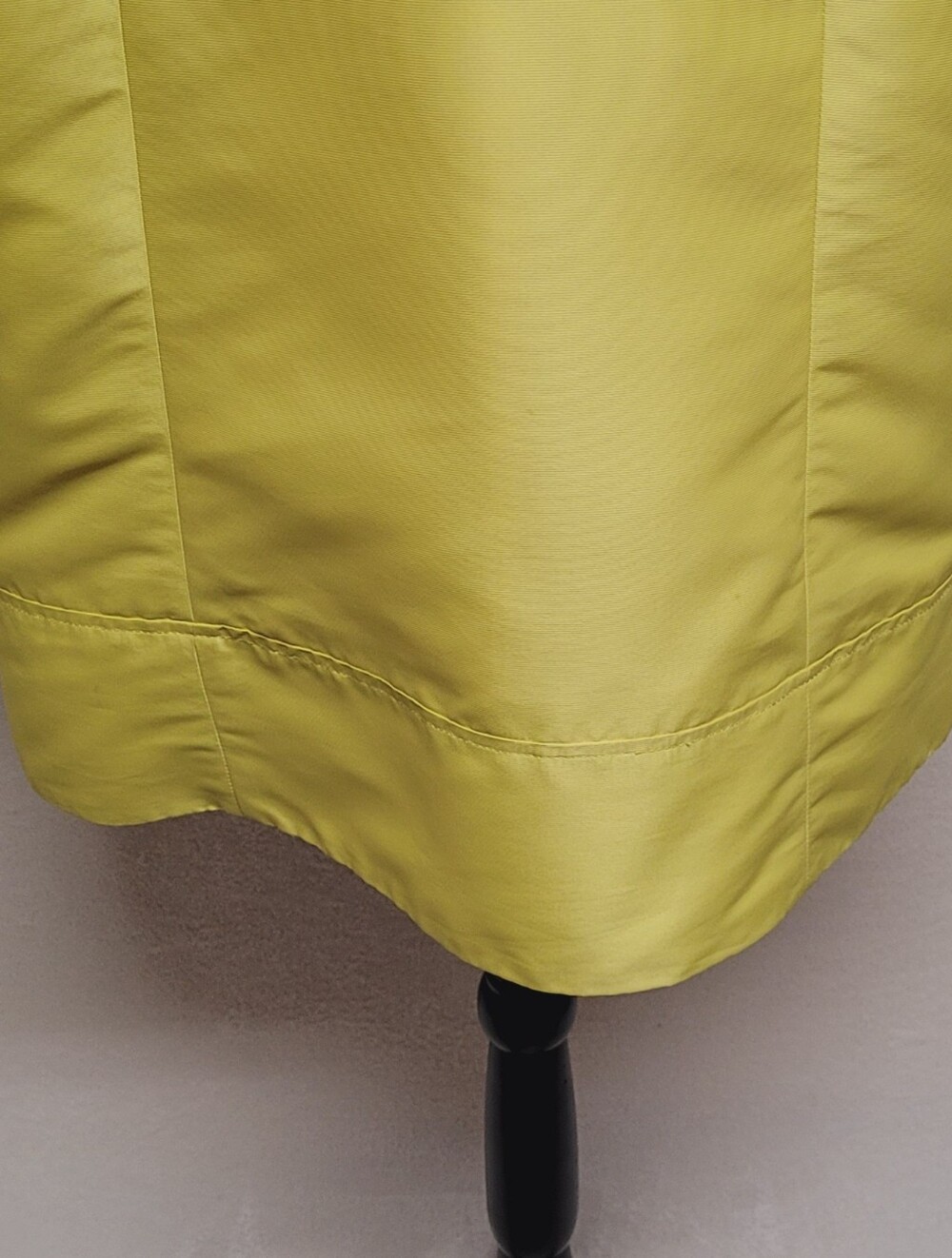 Nine West Yellow Mod Pleated Collar Three-quarter Bell Sleeve Oversized Raincoat - Picture 10 of 12